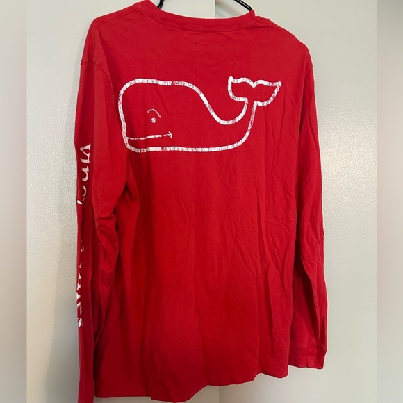 Vineyard Vine Red Long Sleeve Tee - Picture 6 of 6